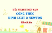 Công thức định luật 2 Newton? Vật lí 10